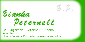 bianka peternell business card